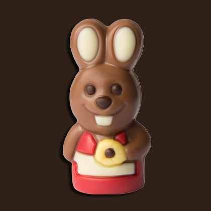 słodycz do koszyczka, słodycz na zajączka, zajączek do koszyczka, wielkanocny upominek, symboliczny upominek, symboliczny prezent, czekoladowy zajączek, zajączek z czekolady